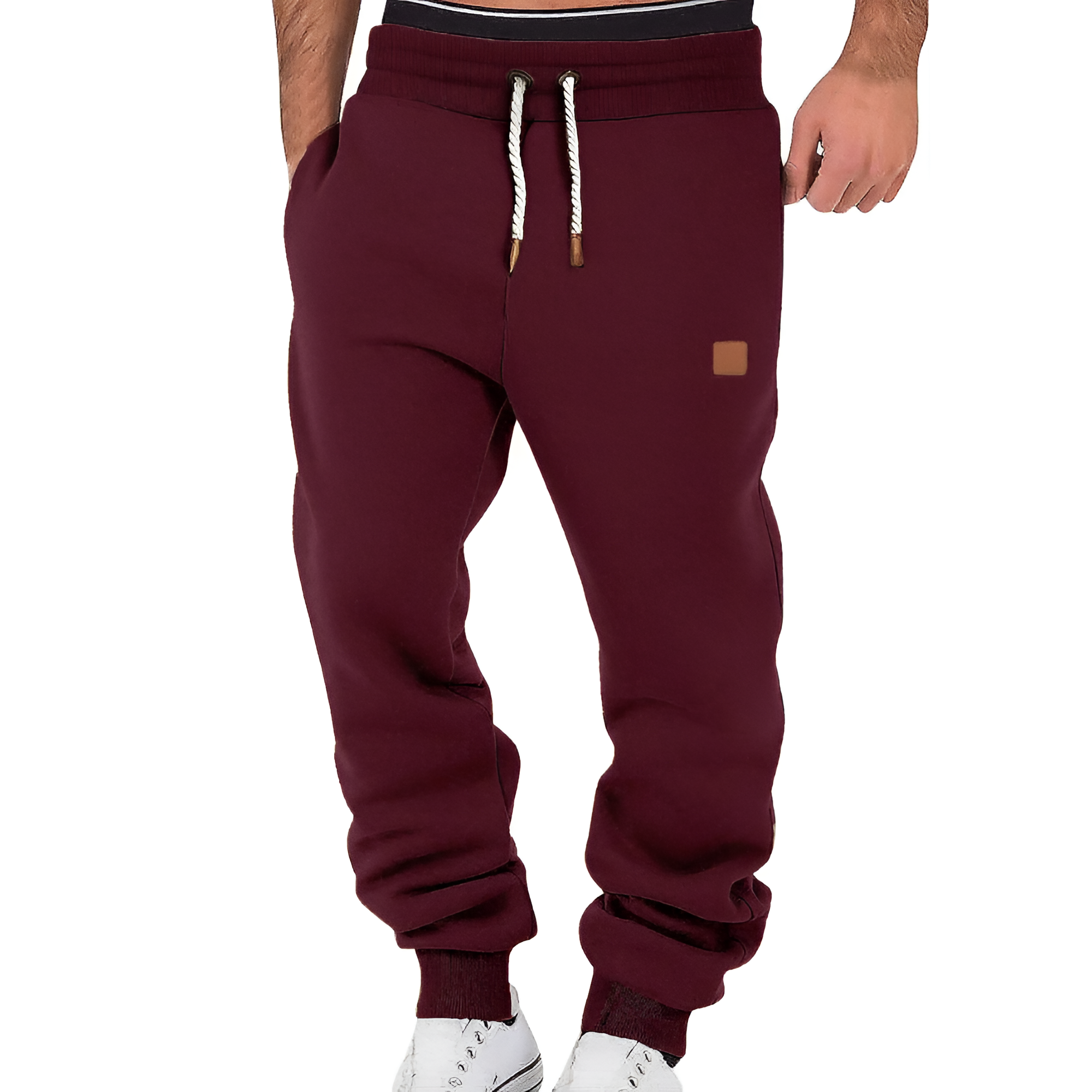 Men's Cuffed Drawstring Joggers - Leisure Sport
