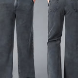 Women's Wide Leg Bootcut Jeans - Streetwear