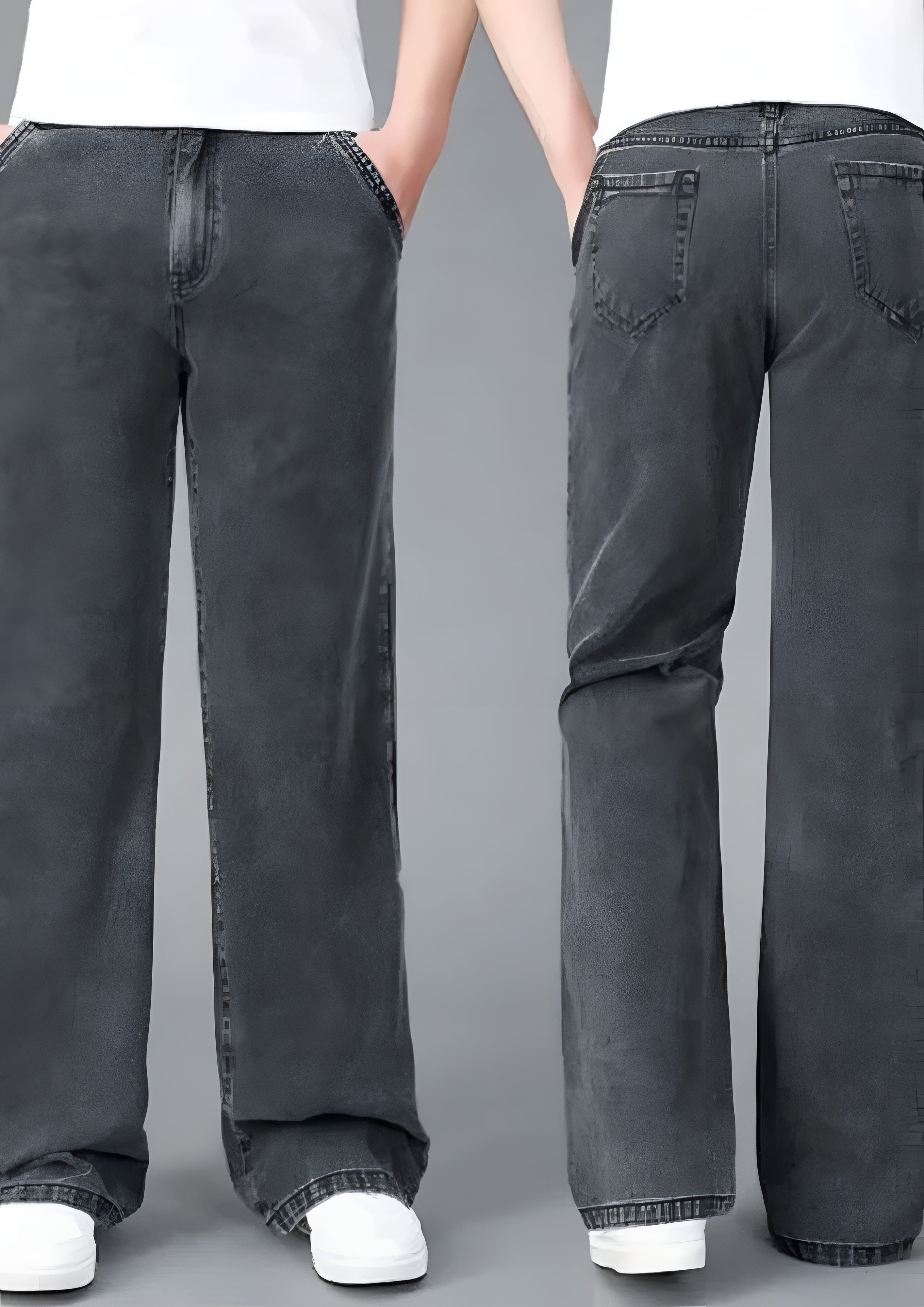 Women's Wide Leg Bootcut Jeans - Streetwear