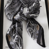 Women's Patterned Square Scarf – Classic Twist Travel Wear