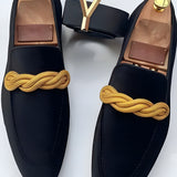 Men's Faux Leather Loafers - Casual Office Wear