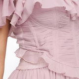 Women's Ruffle Tiered Maxi Dress - Special Occasion