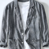 Men's Notch lapel collar Blazer - Summer Casual Wear