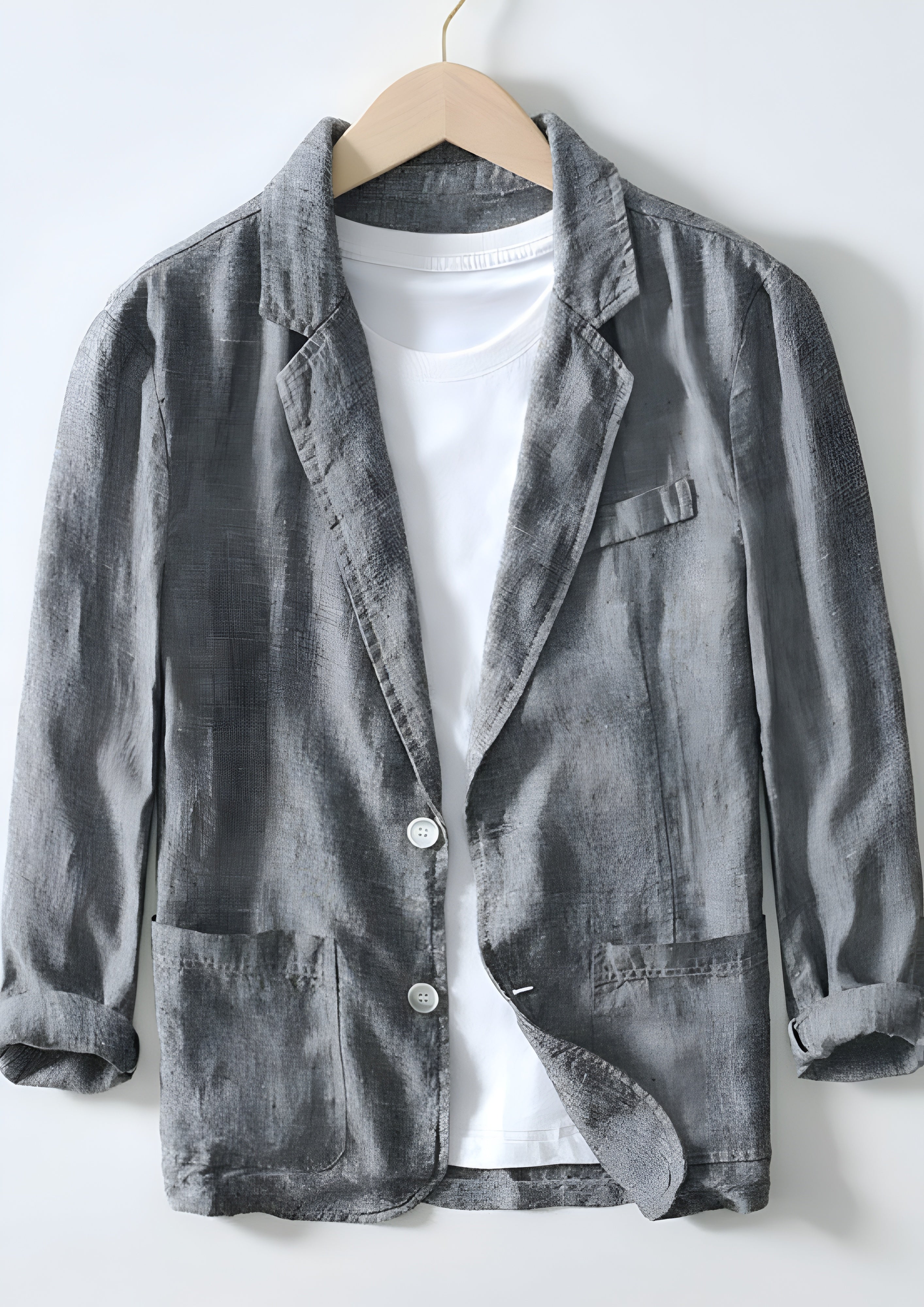 Men's Notch lapel collar Blazer - Summer Casual Wear