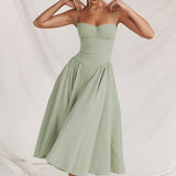 Women's Midi Dress Corset Skirt - Date Night