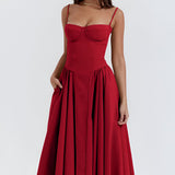 Women's Midi Dress Corset Skirt - Date Night
