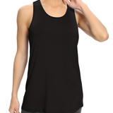 Women's Racerback Longline Tank Top - Athletic Wear