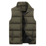 Men's Puffer Vest Sleeveless Jacket - Outdoor Casual Wear