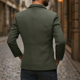 Men's Ribbed Texture Button Down Jacket - Casual Wear