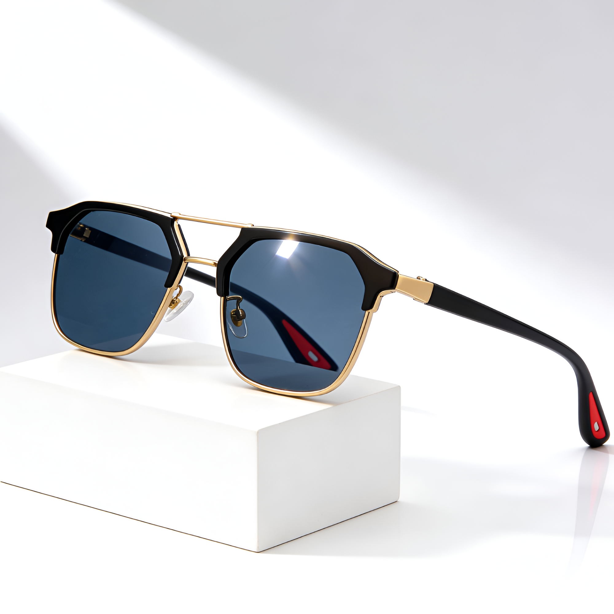 Men's Geometric Frame Polarized Sunglasses - Outdoor Driving