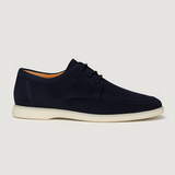 Men's Suede Finish Lace Up Oxford Shoes - Smart Casual