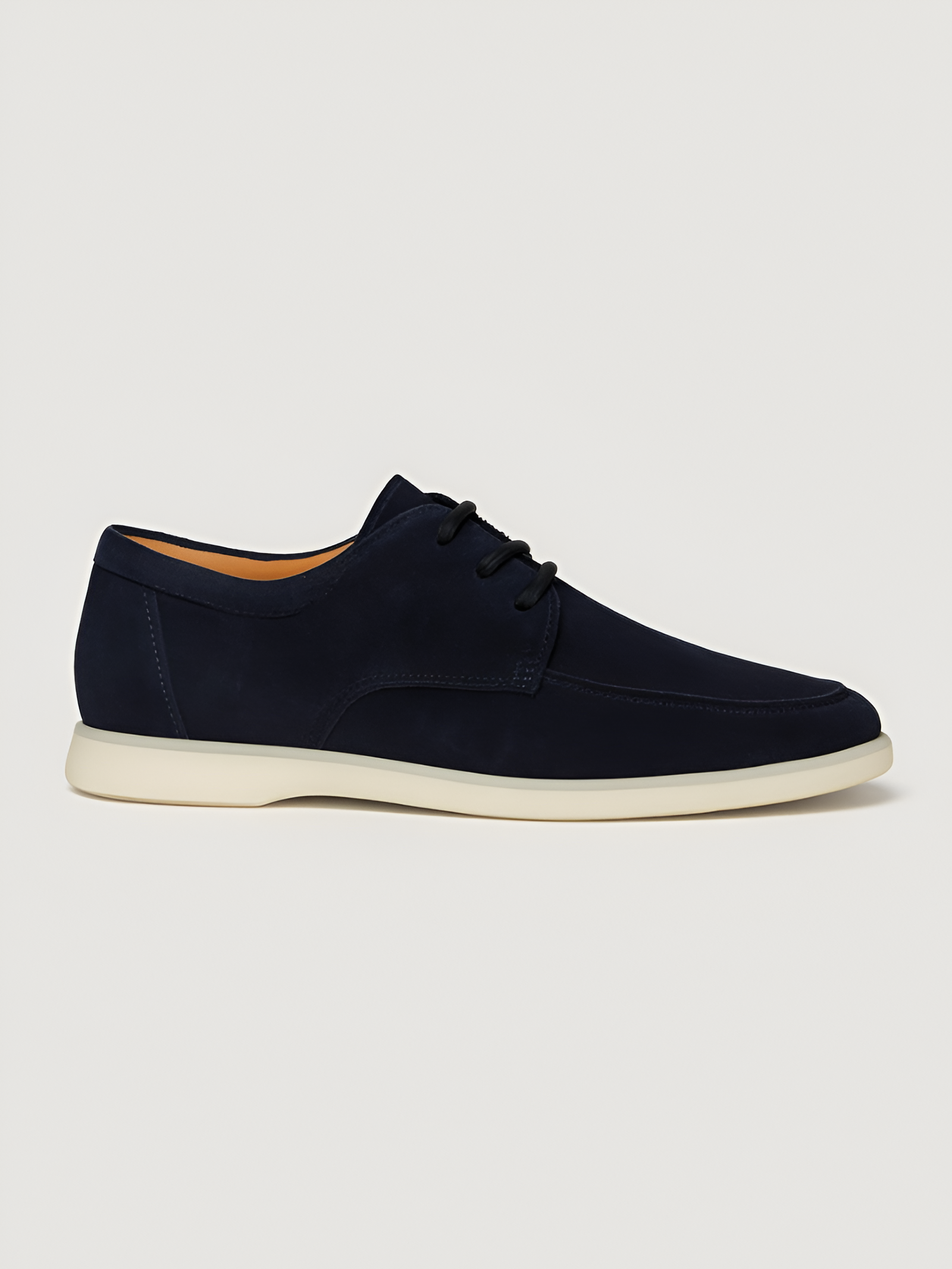 Men's Suede Finish Lace Up Oxford Shoes - Smart Casual
