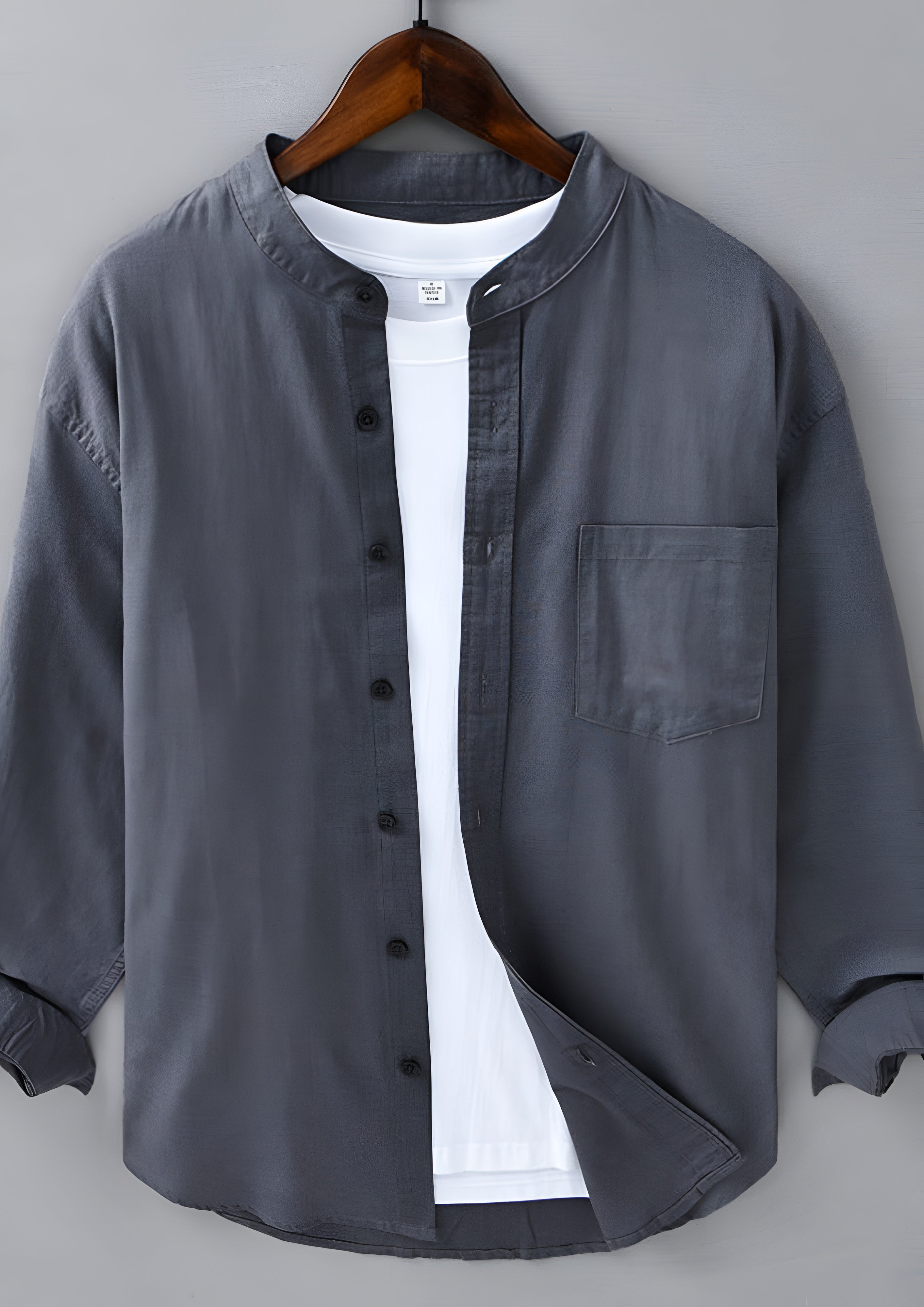 Men's Long Sleeve Button Down Shirt - Summer Casual Wear