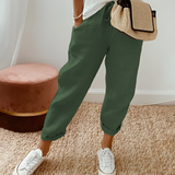 Women's  Drawstring Striped Solid Casual Pants - Beach Vacation