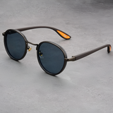Men's Round Polarized Metal Sunglasses - Outdoor Travel