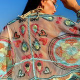 Women's Cover Up Floral Finish - Beach Vacation