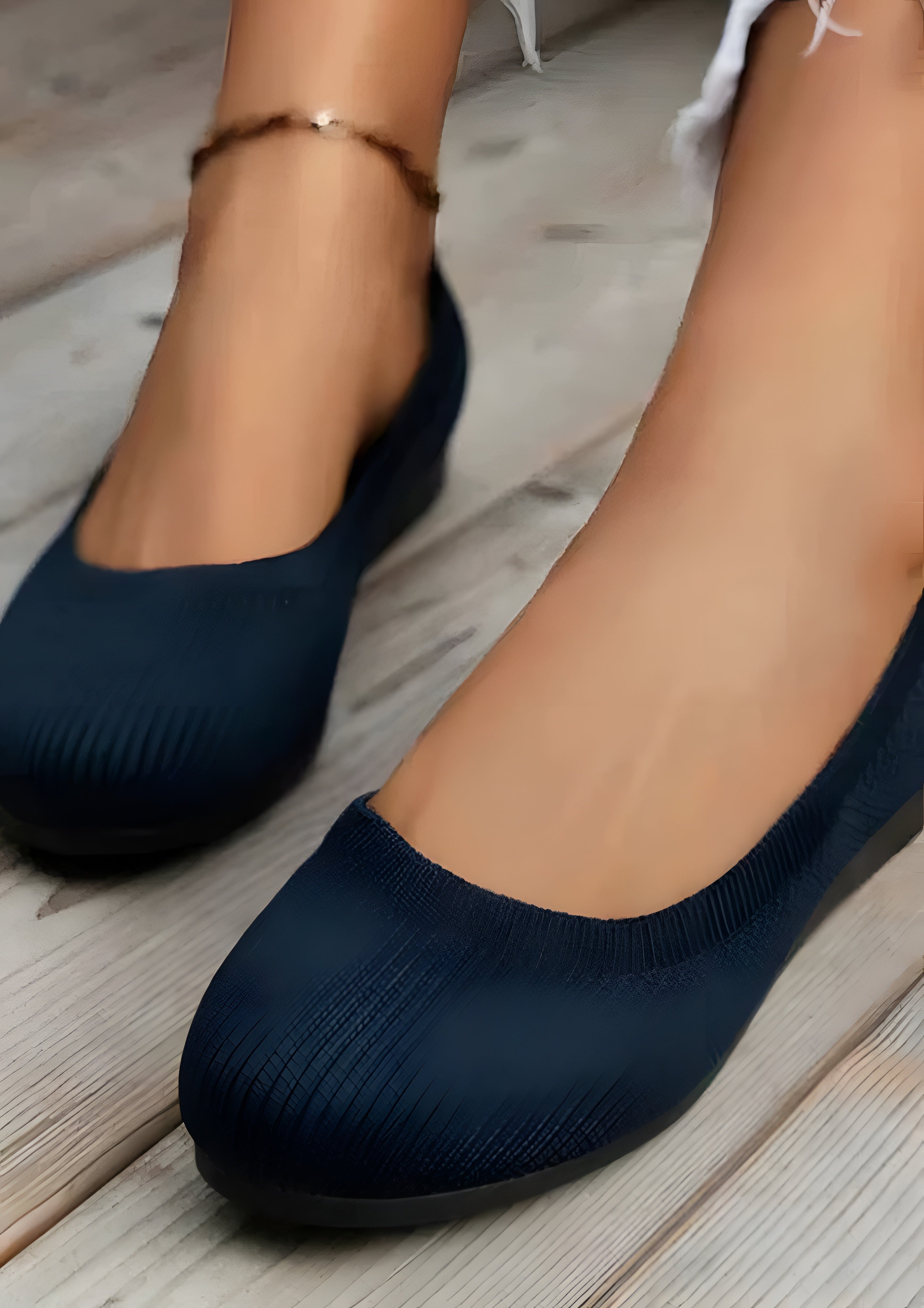 Women's Textured Flats - Summer Shoes