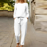 Women's Long Sleeve Two Piece Set - Casual Daily Wear