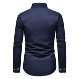 Men's Slim Fit Paisley Trim Dress Shirt - Business Casual