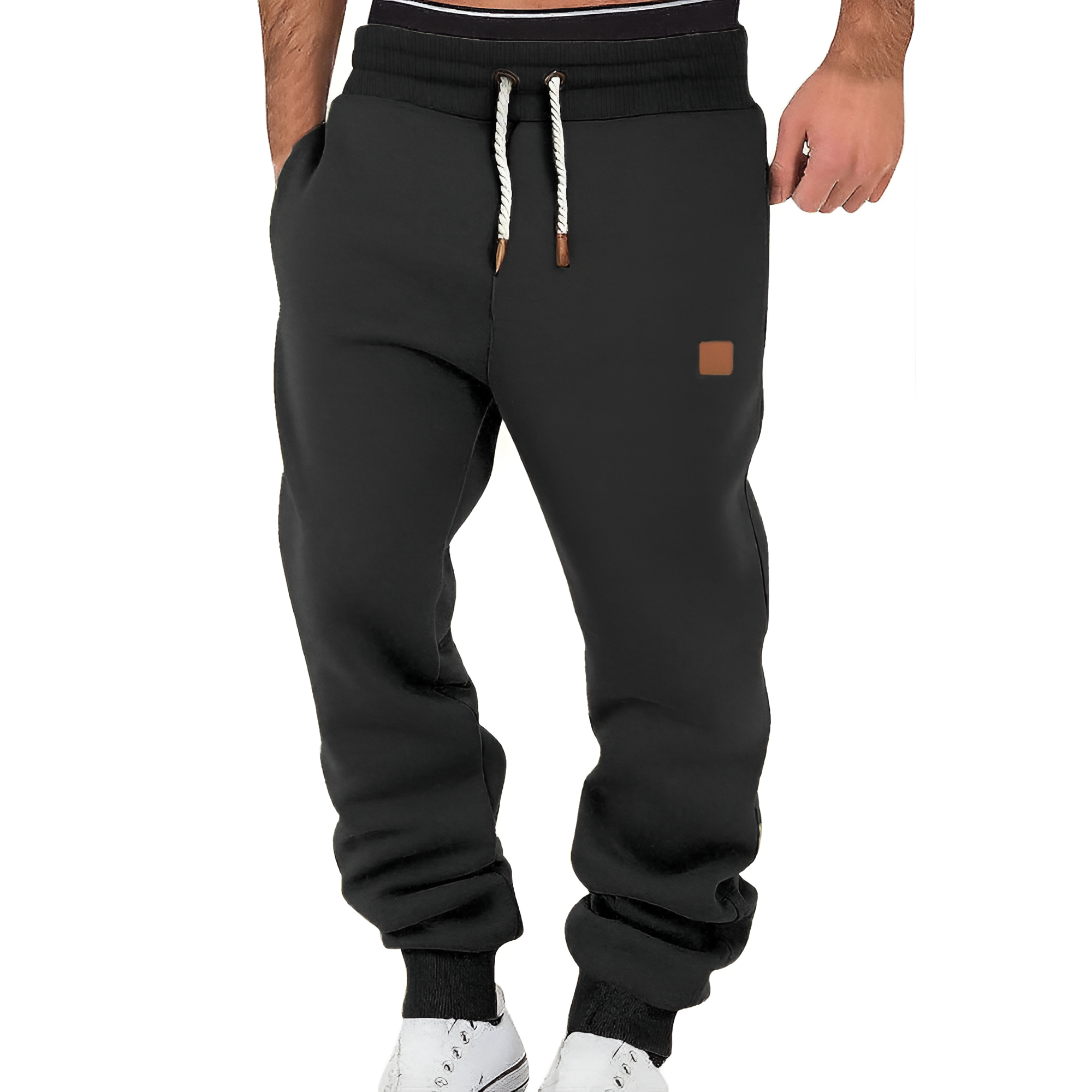 Men's Cuffed Drawstring Joggers - Leisure Sport