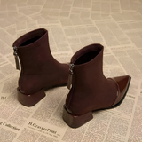 Women's Pointed Toe Ankle Boots - Fashion Streetwear