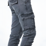 Men's Slim Fit Multi-Pocket Cargo Pants - Casual Wear