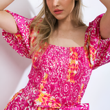 Women's Smocked Waist Tiered Maxi Dress - Summer Outing