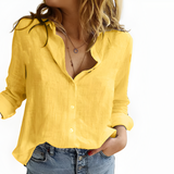 Women's Button Up Shirt Long Sleeve Lightweight - Casual Wear