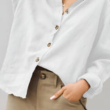 Women's Button Down Shirt - Summer Casual Wear