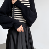Women's Ribbed Knit Shrug Sweater - Casual Wear
