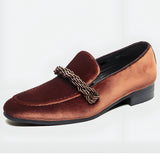Men's Faux Leather Loafers - Casual Office Wear