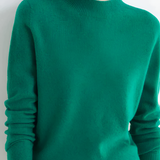 Women's Mock Neck Sweater - Office Wear