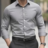 Men's Slim Fit Stretch Dress Shirt - Office Wear
