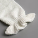 Women's Ruffle Sweater White Button Detail - Smart Casual Wear