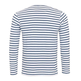 Men's Henley Shirt Striped Long Sleeve - Casual Wear