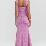 Women's Corset Ruched Mermaid Dress - Formal Occasion