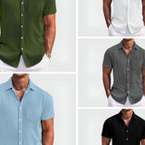 Men's Hawaiian Button Down Shirt - Summer Wear