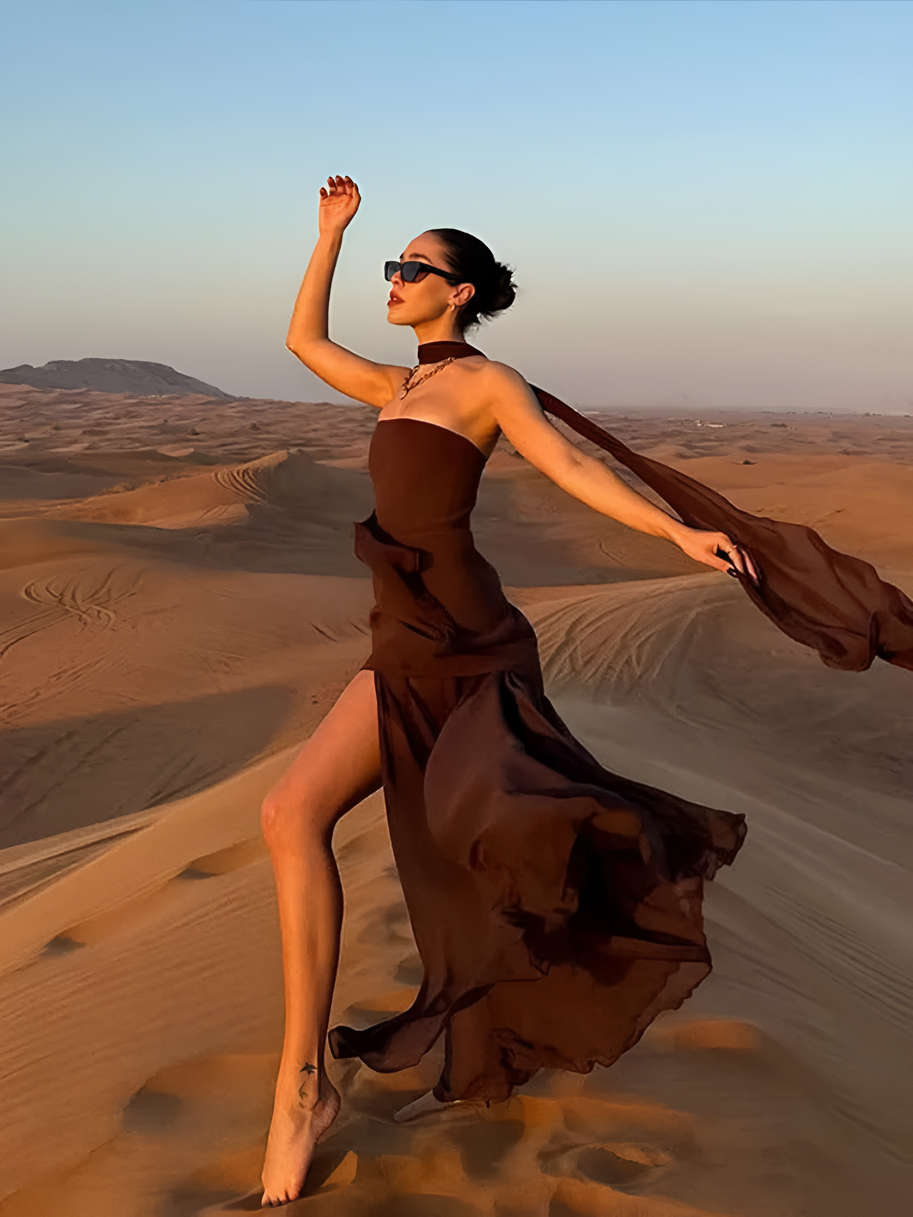 Women's Strapless High Slit Maxi Dress - Evening Party