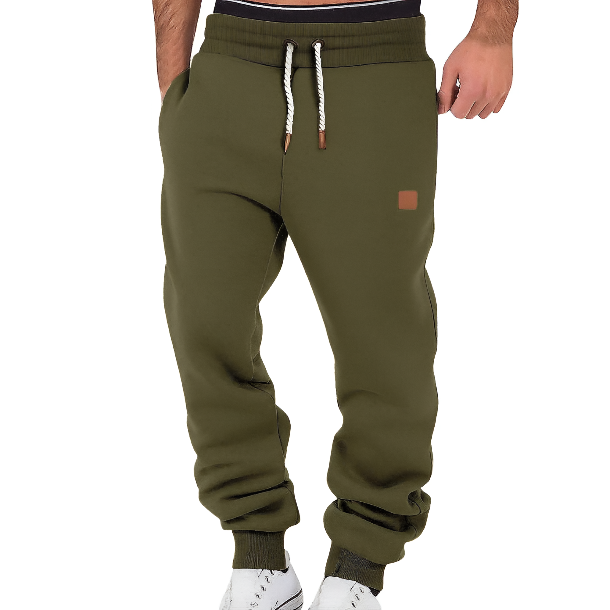Men's Cuffed Drawstring Joggers - Leisure Sport