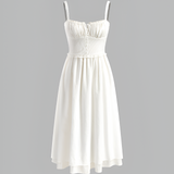 Women's Ruffle Hem Cami Midi Dress - Summer Vacation