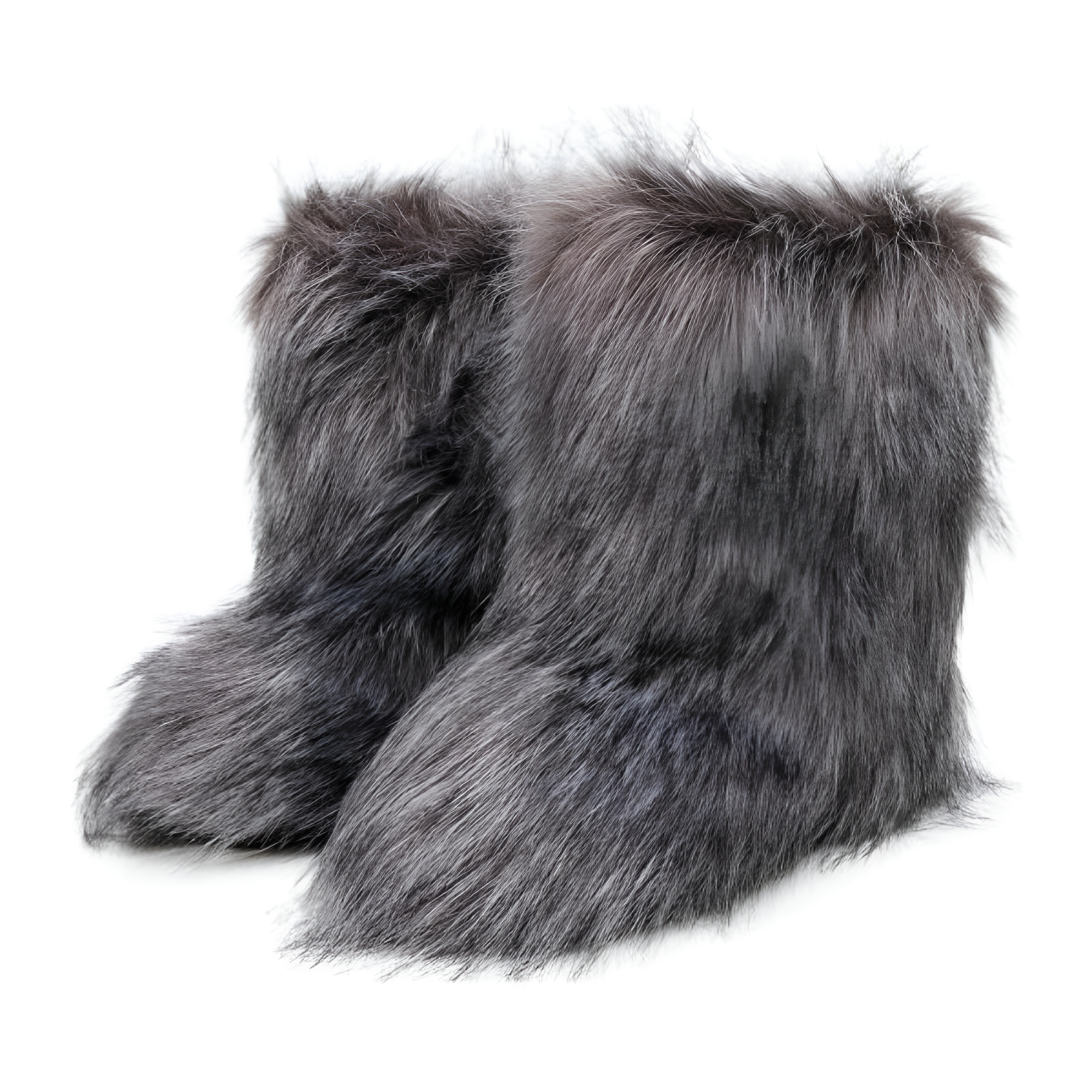 Women's Faux Shaggy Bootie Footwear - Winter Outdoor Wear