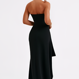 Women's Strapless Ruched Maxi Dress - Evening Wear