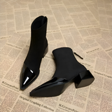 Women's Pointed Toe Ankle Boots - Fashion Streetwear