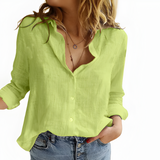 Women's Button Up Shirt Long Sleeve Lightweight - Casual Wear