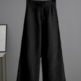 Women's Knit Wide Leg Sweater Set - Casual Loungewear