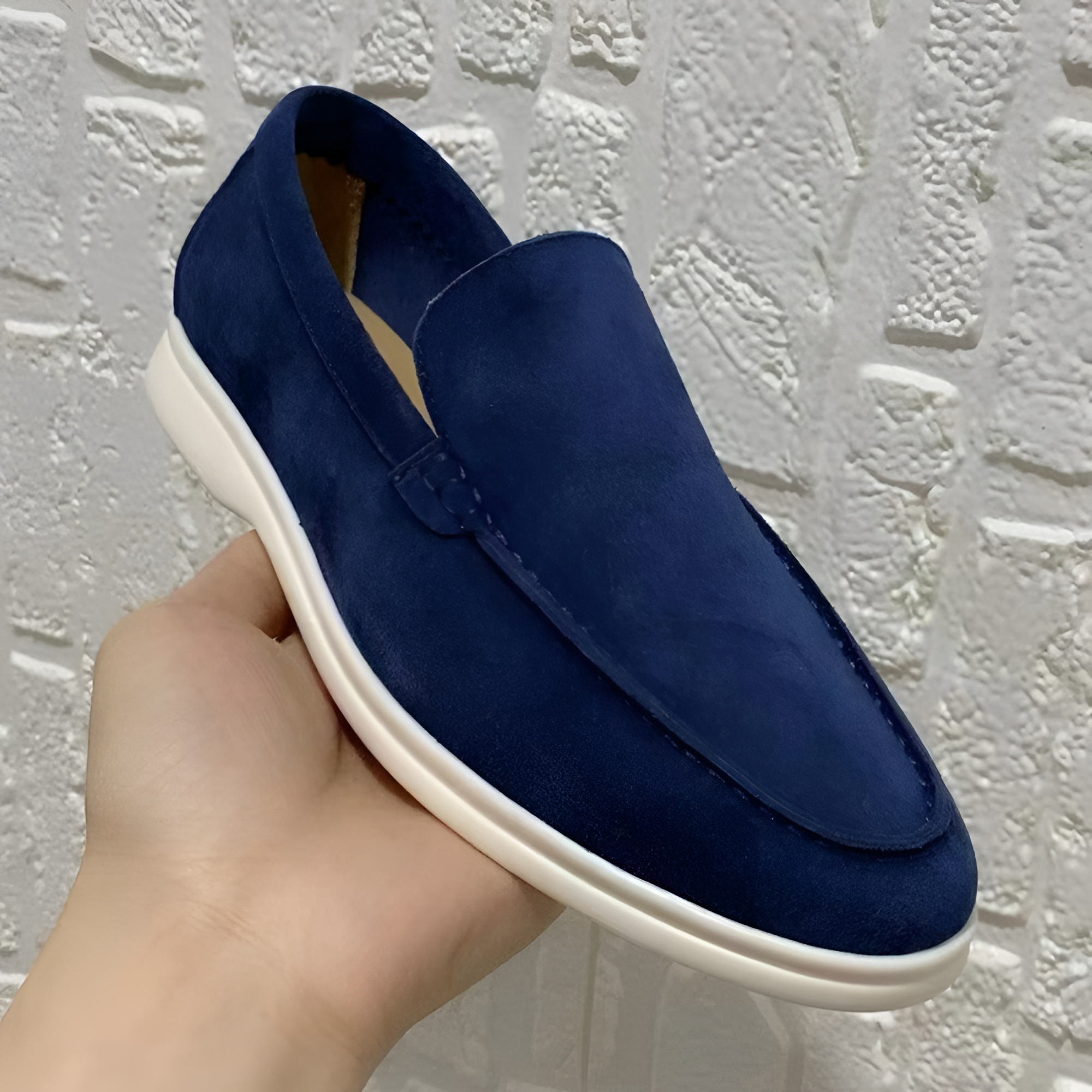 Men's Suede Slip On Loafers - Casual Office Wear