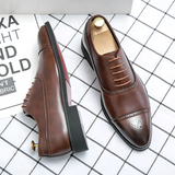 Men's Wingtip Brogue Oxford Dress Shoes - Business Formal