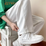 Men's Wide Leg Relaxed Fit Trousers - Casual Everyday Wear