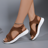 Women's Knitted Open Toe Sport Sandals - Casual Walking