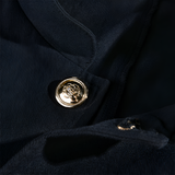 Men's Mandarin Collar Military Jacket - Party Wear